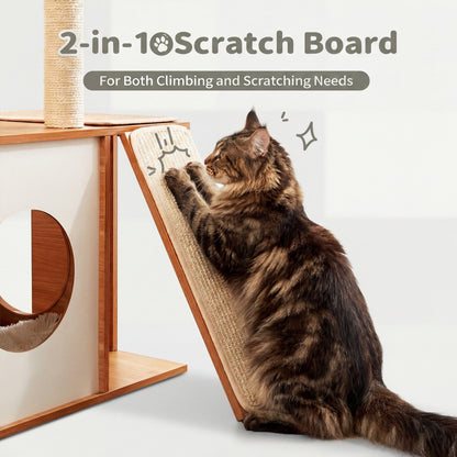 Modern Climb & Lounge Cat Condo