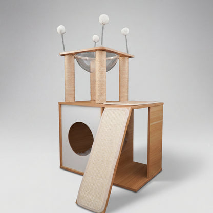 Modern Climb & Lounge Cat Condo